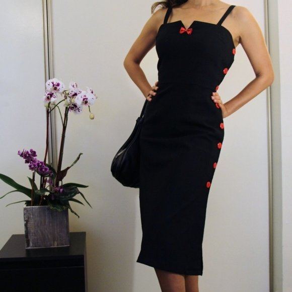 Stop Staring Dresses & Skirts - Stop Staring! Retro Pencil Wiggle Pinup Dress Women's M